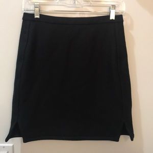 Jcrew size 0 black wool miniskirt.